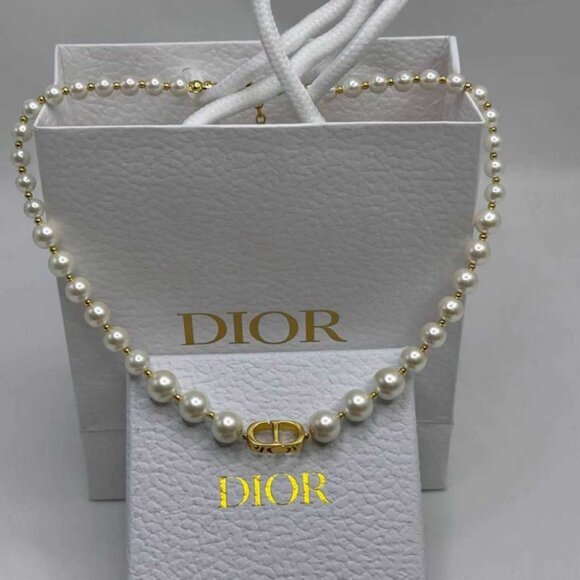Dior Designer Gold Chain Necklace - Picture 1 of 5
